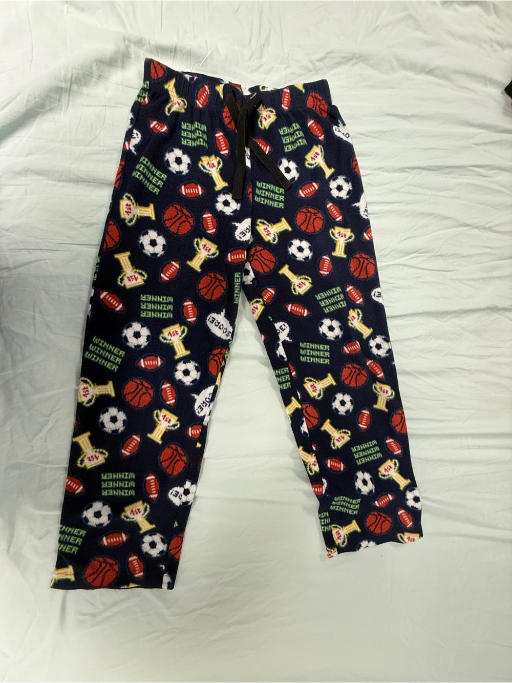 Arizona Jean Co. Boys Youth Size M (10/12) Sports Fleece Pajama Pants